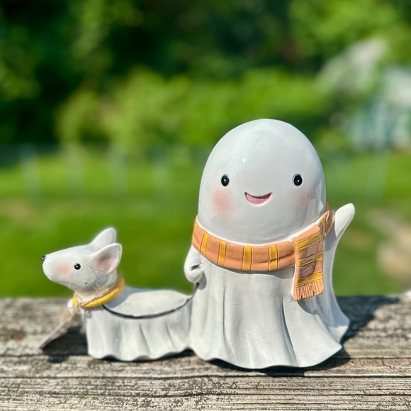 🎃 Viral Ghost & Dog Halloween Ceramic Decor | TJ Maxx Viral Fall Decor - Picture 1 of 6